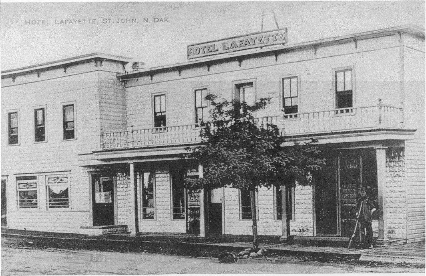 Hotel Lafayette St John ND  circa 1908